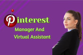 be your pinterest manager and personal virtual assistant
