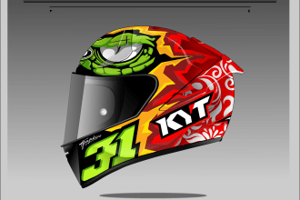 design a racing helmet for your paint job
