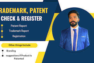 search and file applications for trademarks and patents in the USA and UK
