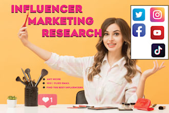 research instagram youtube tiktok influencer, influencer marketing