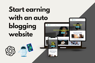 built chatgpt auto blogging website