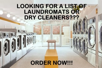 provide you laundromats list