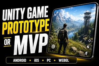 build your unity game prototype or mvp