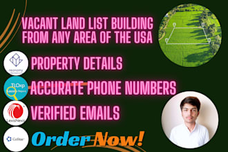 provide you any kind of vacant land list