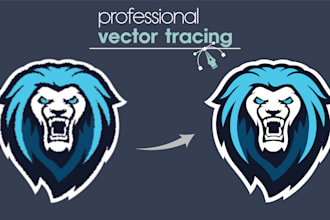 convert your raster images or logo into vector