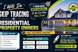 do residential properties skip tracing and lead generation
