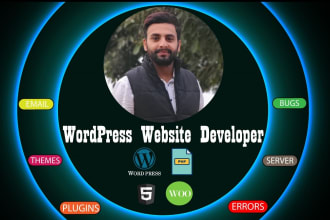 develop wordpress website, fix errors wp issues, maintenance