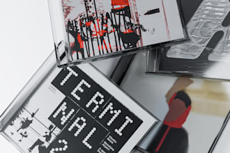 design a custom typographic album cover