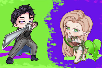 draw cute chibi anime character