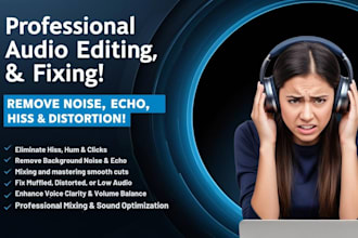 do noise reduction, audio clean up, fix and enhance audio in video audacity