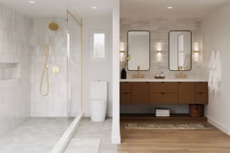 draw 2d layouts, 3dmodel and realistic renders of your bathroom