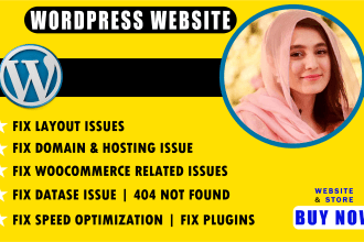 fix wordpress issues, fix wordpress error, fix wordpress bug