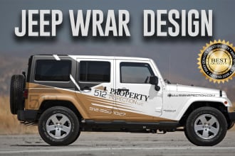 design jeep wraps, vehicle wrap, custom 4x4 jeep wraps, boat wrap design