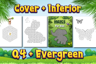 create custom maze activity book for amazon kdp
