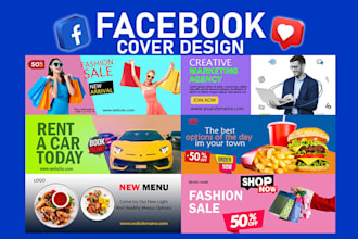 design attractive facebook cover photo or banner