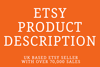 write your etsy product descriptions