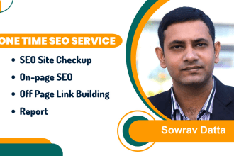 do one time SEO service for website ranking
