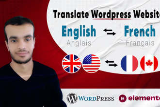 translate wordpress website from english to french
