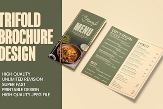 create professional trifold, bifold and leaflet design