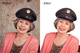do professionally portrait, headshot and family photo retouching