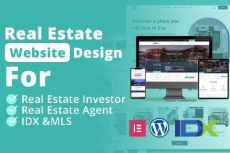 build modern real estate agent or investor website with idx,mls in wordpress