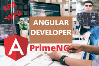 create and customize angular, primeng web applications