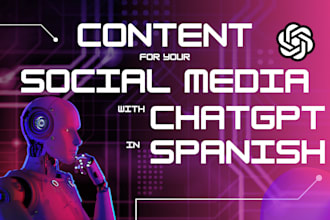 create content for your social media with chatgpt in spanish