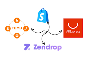 do products listing, temu, zendrop cj dropshipping  to shopify store