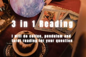 do all in one reading coffee, pendulum  and tarot
