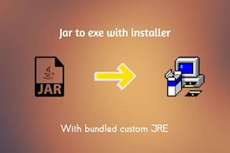 turn your java project to an exe with installer
