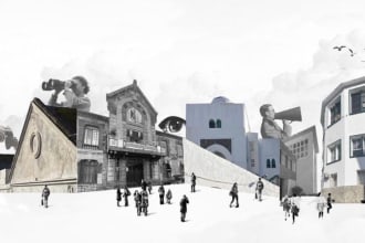 do architecture collages and illustrations