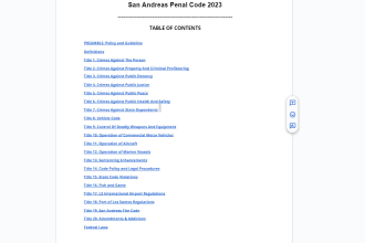 make a penal code document for your fivem server