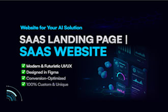 design saas landing page, figma landing page