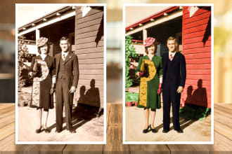 restore, repair, and colorize your damage or old photos