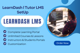 develop wordpress lms website with learndash lms