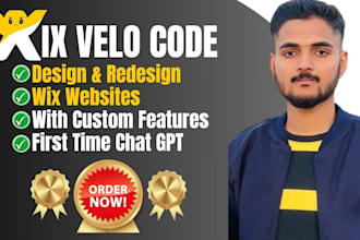 develop wix velo code custom feature with ai