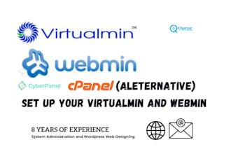 setup virtualmin and webmin alternative to cpanel