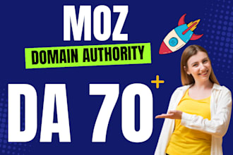 increase domain authority moz da 60 plus dr with high SEO backinks