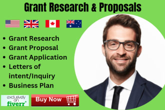 offer grant research, proposal writing and management services