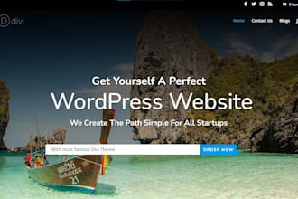 create an attractive website with wordpress