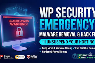 remove malware, fix hacked wordpress website, and clear blacklist