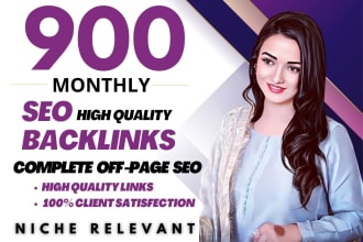 do high quality monthly seo service with white hat dofollow backlinks for google