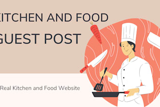 publish kitchen and food article on guest post site