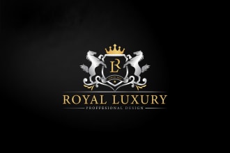 design modern heraldic luxury logo design for your brand