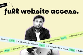 full website access with font pack offer