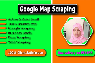 be b2b lead generation, data, web, and google map scraping