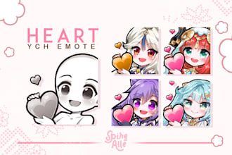 draw custom heart emote ych