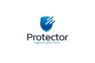 make a great looking cyber security tech technology logo or any graphics design