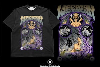 draw stoner rock, heavy metal, psychedelic art