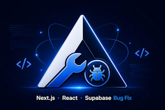 fix your nextjs react or supabase bug in 24 to 48 hours